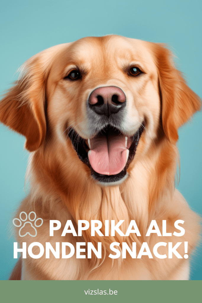 hond die paprika eet