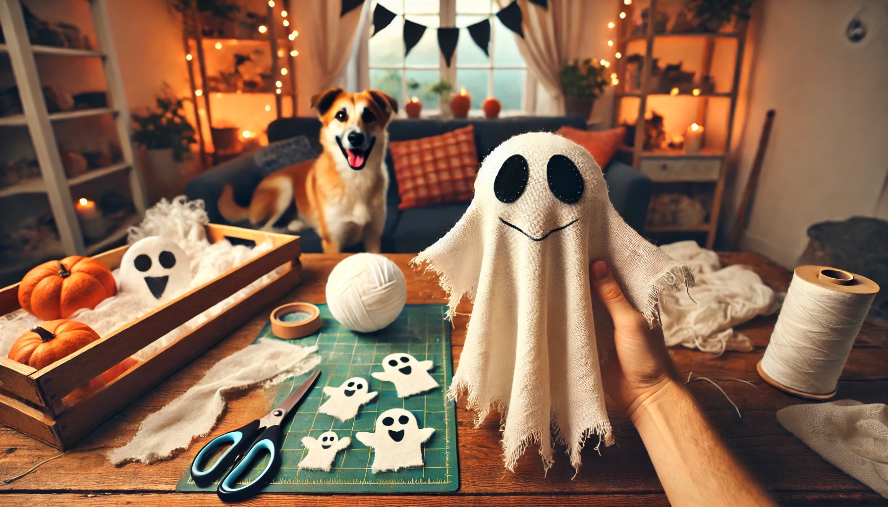 halloween speeltje maken voor honden DIY